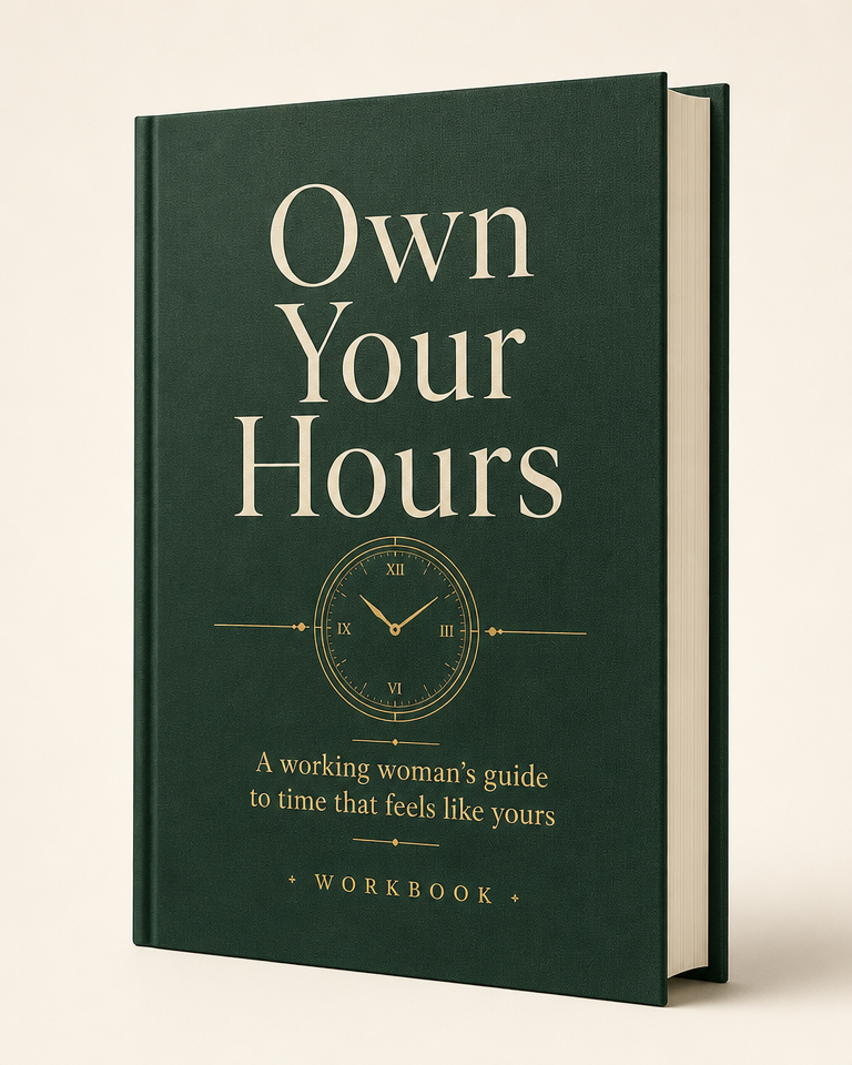 Own Your Hours Time Management Planner for Working Women printable cover