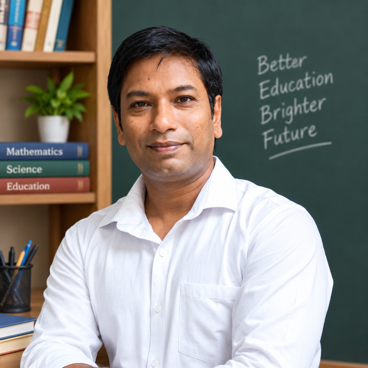 Portrait of Sandeep Kumar, teacher and founder of True Path Trackers